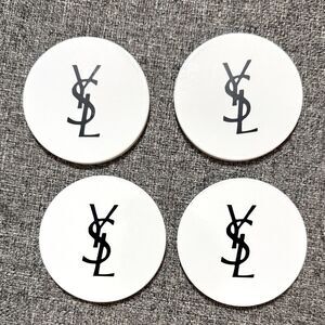 YSL White Coasters Set